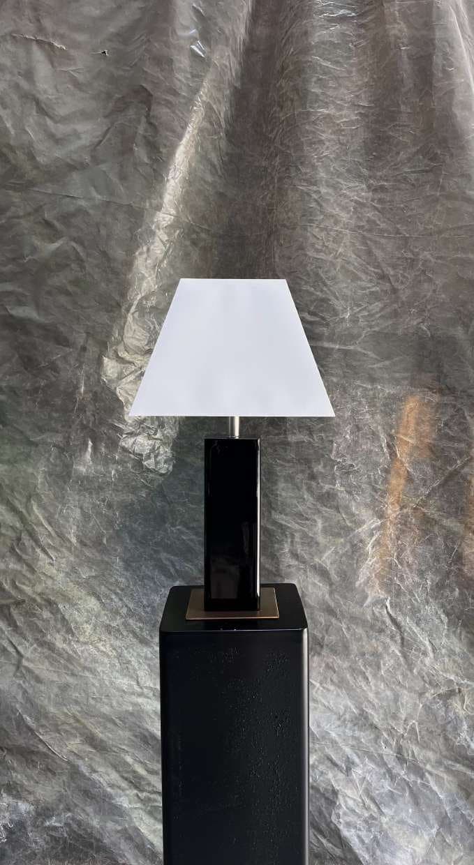 Encre Noire lamp, gloss black finish