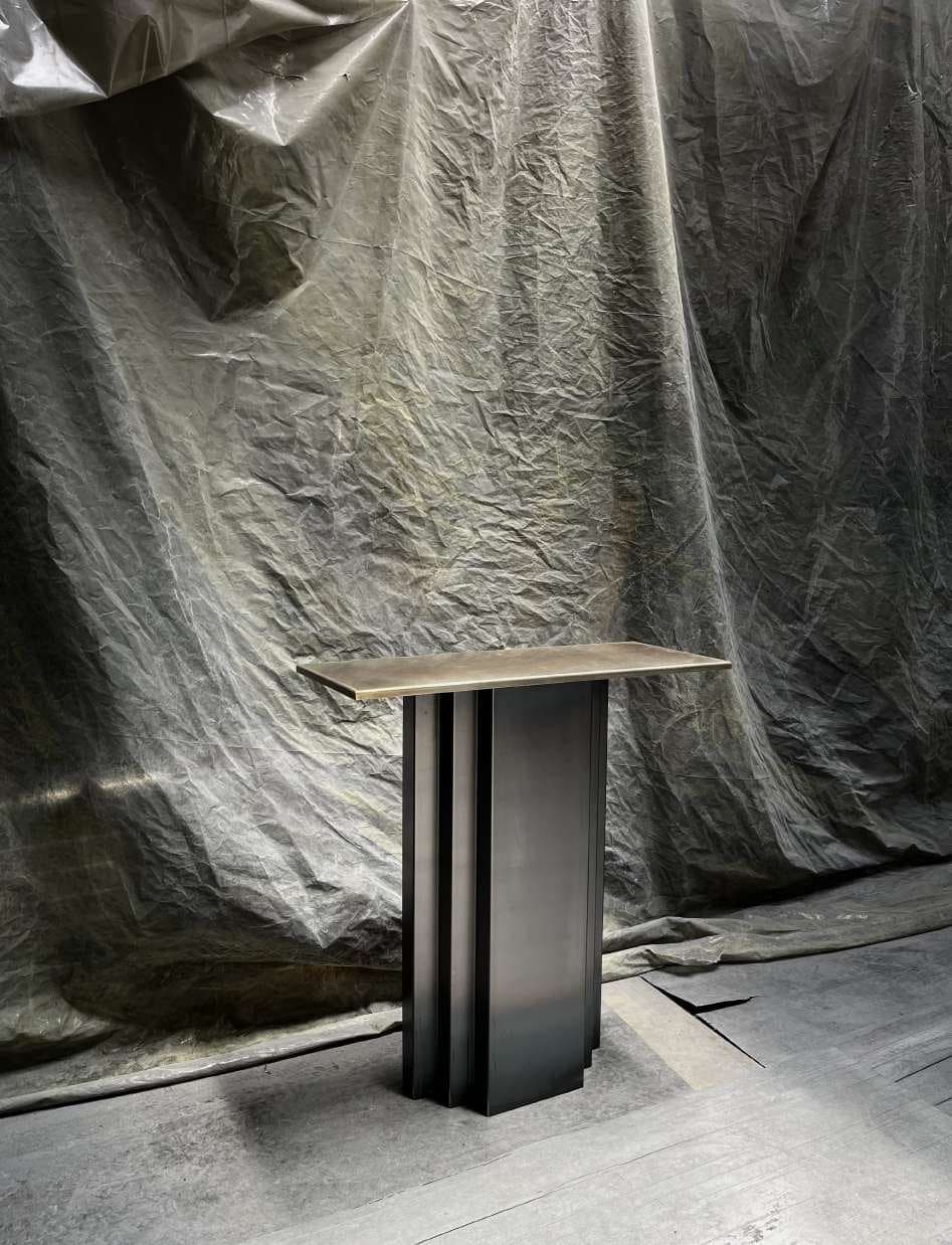 Lave console, stainless steel